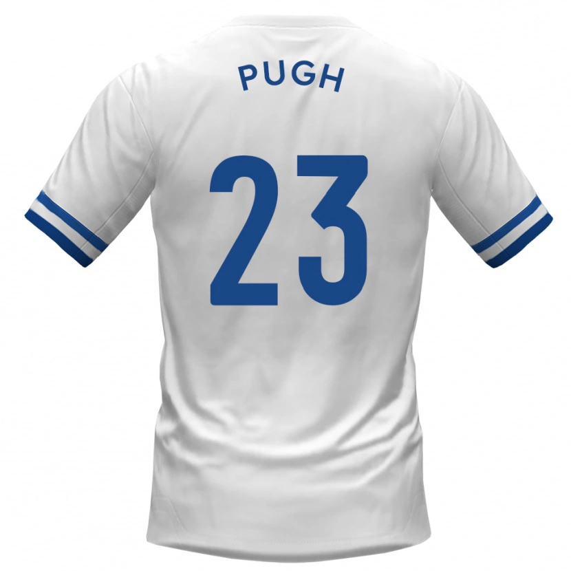 Danxen Hombre Camiseta Tom Pugh #23 Blanco Azul 2ª Equipación 2025/26 La Camisa