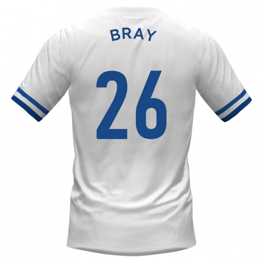 Danxen Hombre Camiseta Owen Bray #26 Blanco Azul 2ª Equipación 2025/26 La Camisa