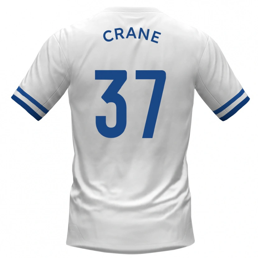Danxen Hombre Camiseta Nick Crane #37 Blanco Azul 2ª Equipación 2025/26 La Camisa
