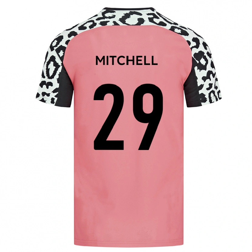 Danxen Hombre Camiseta Kairo Mitchell #29 Rosa Negro 2ª Equipación 2025/26 La Camisa