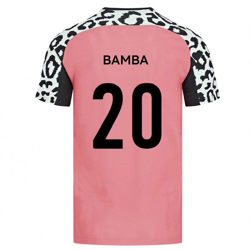 Danxen Hombre Camiseta Yahya Bamba #20 Rosa Negro 2ª Equipación 2025/26 La Camisa