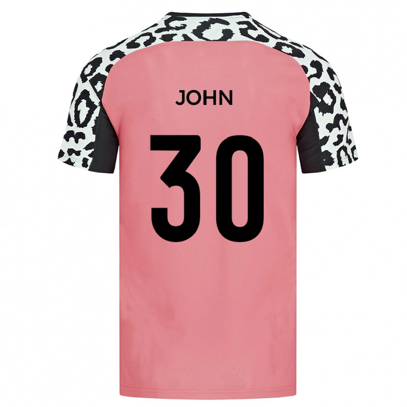 Danxen Hombre Camiseta Dylan John #30 Rosa Negro 2ª Equipación 2025/26 La Camisa