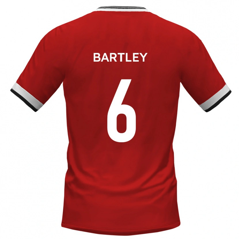 Danxen Hombre Camiseta Ryan Bartley #6 Blanco Negro 2ª Equipación 2025/26 La Camisa