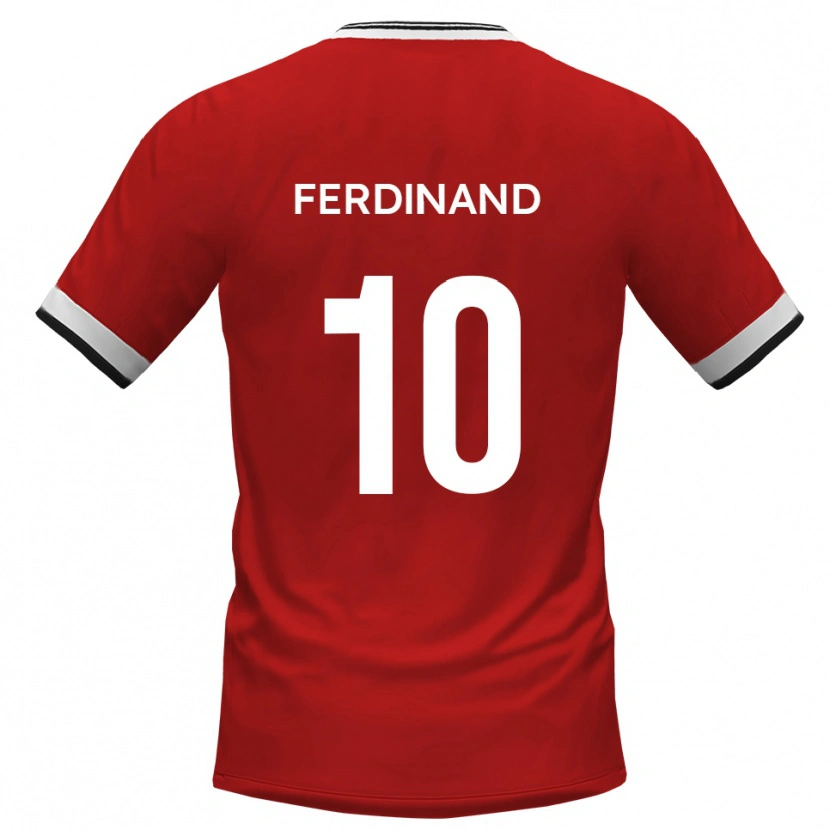 Danxen Hombre Camiseta Kane Ferdinand #10 Blanco Negro 2ª Equipación 2025/26 La Camisa