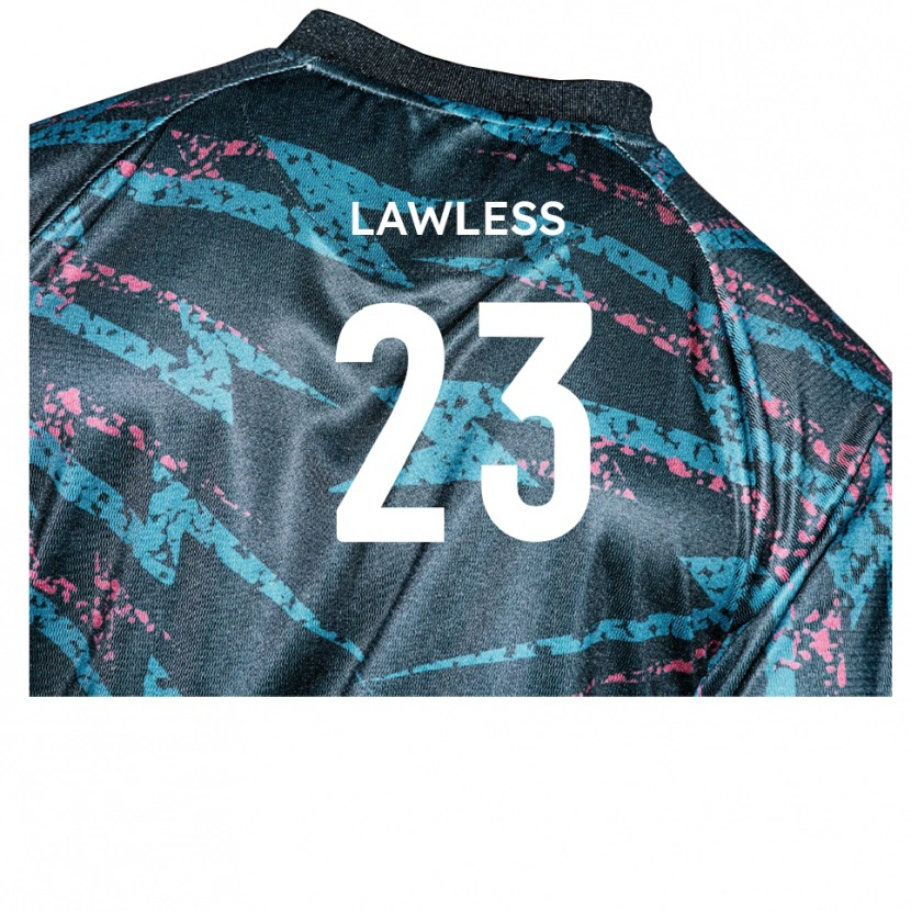 Danxen Hombre Camiseta Conor Lawless #23 Negro Azul Marino 2ª Equipación 2025/26 La Camisa