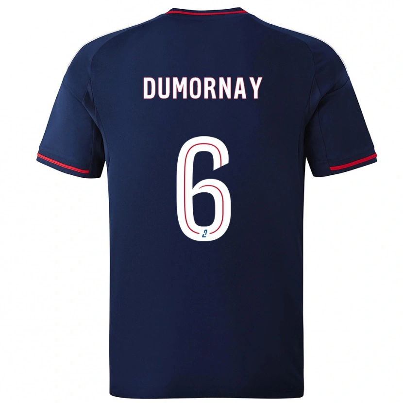 Danxen Hombre Camiseta Melchie Dumornay #6 Azul Marino Rojo 2ª Equipación 2025/26 La Camisa