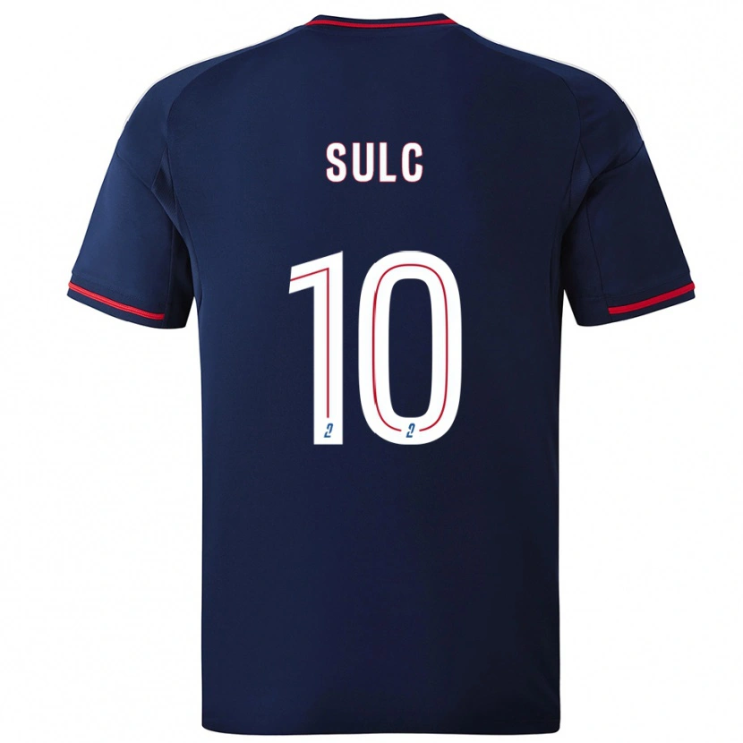 Danxen Hombre Camiseta Pavel Sulc #10 Azul Marino Rojo 2ª Equipación 2025/26 La Camisa
