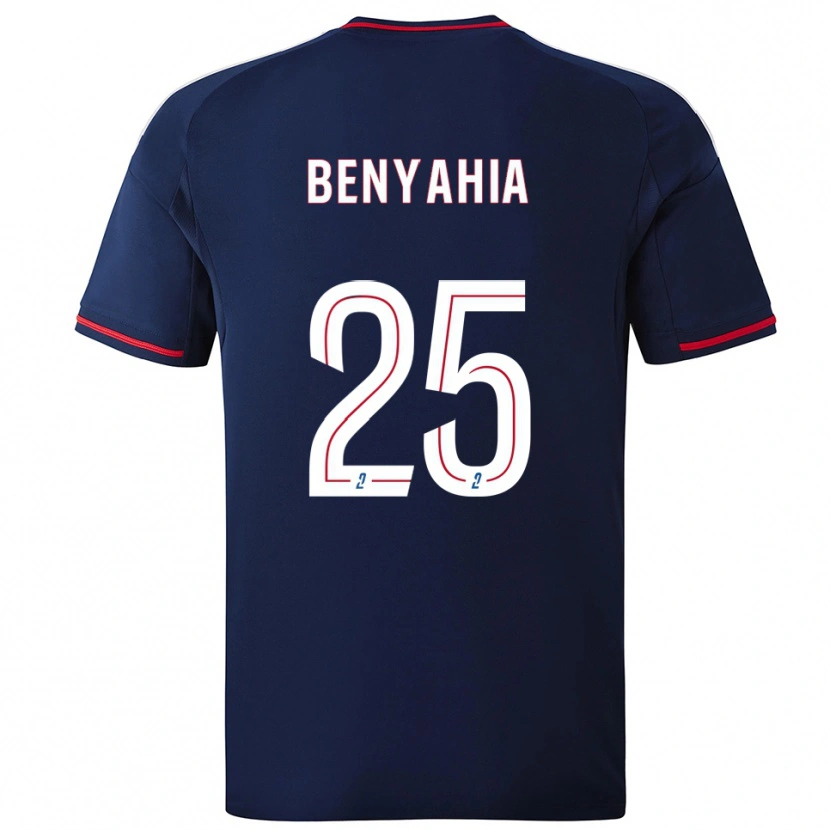 Danxen Hombre Camiseta Inès Benyahia #25 Azul Marino Rojo 2ª Equipación 2025/26 La Camisa