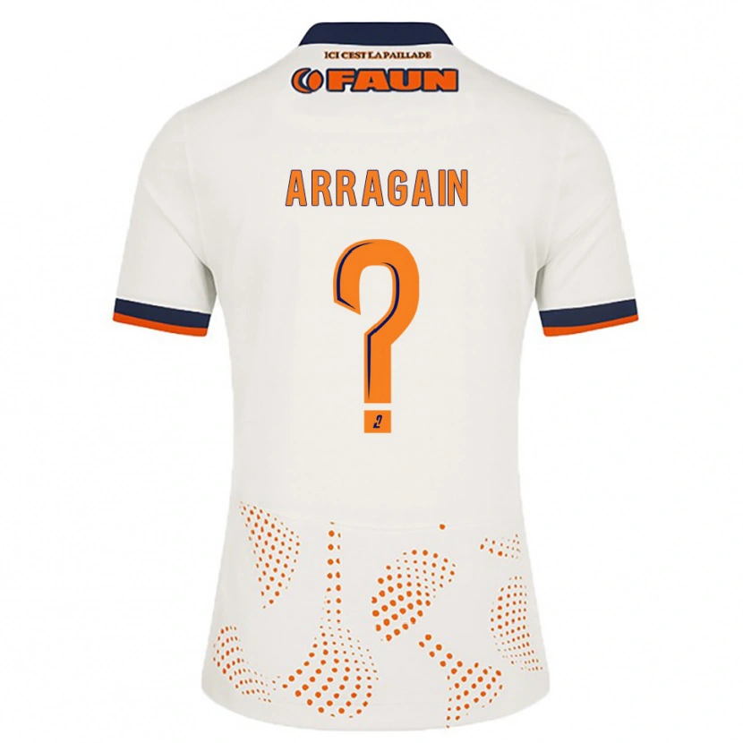 Danxen Hombre Camiseta Killyan Arragain #0 Blanco Naranja 2ª Equipación 2025/26 La Camisa