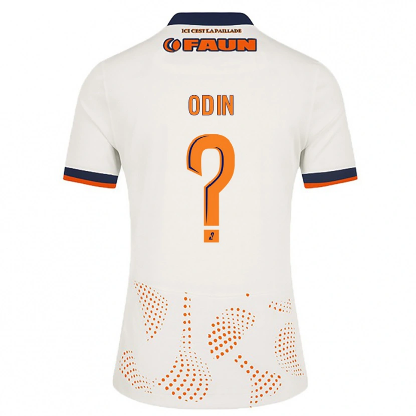 Danxen Hombre Camiseta Thomas Odin #0 Blanco Naranja 2ª Equipación 2025/26 La Camisa