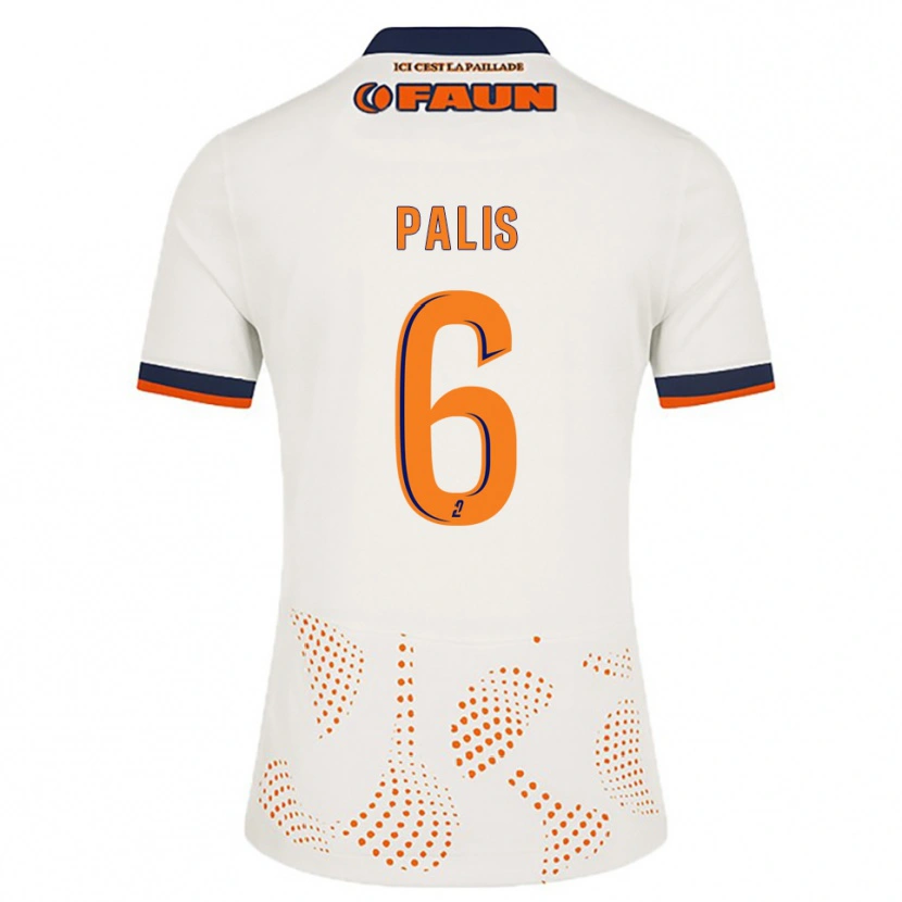 Danxen Hombre Camiseta Ella Palis #6 Blanco Naranja 2ª Equipación 2025/26 La Camisa