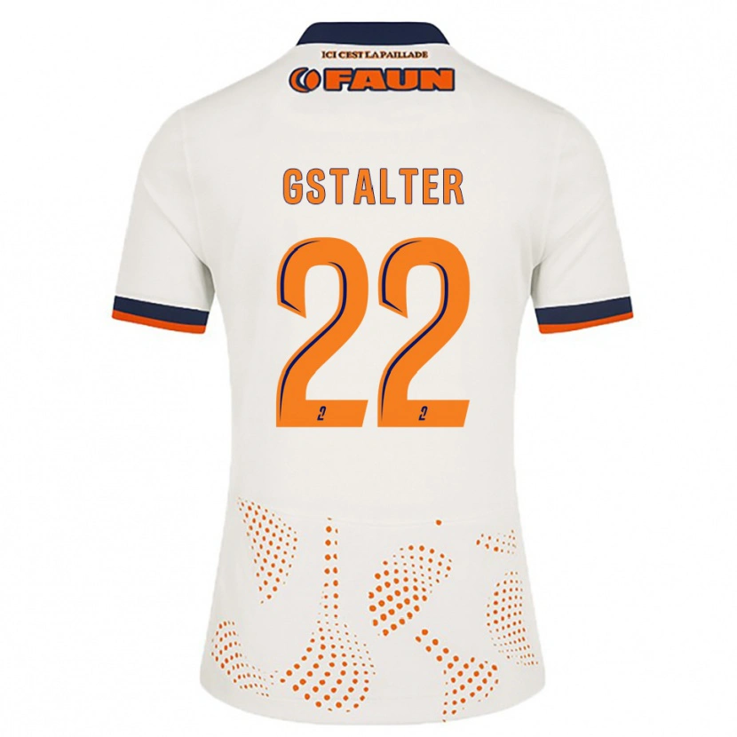 Danxen Hombre Camiseta Lola Gstalter #22 Blanco Naranja 2ª Equipación 2025/26 La Camisa
