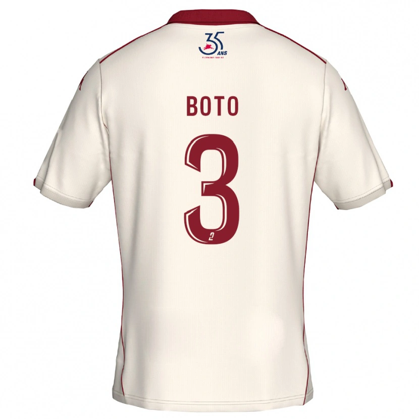 Danxen Hombre Camiseta Kenji-Van Boto #3 Blanco Borgoña 2ª Equipación 2025/26 La Camisa