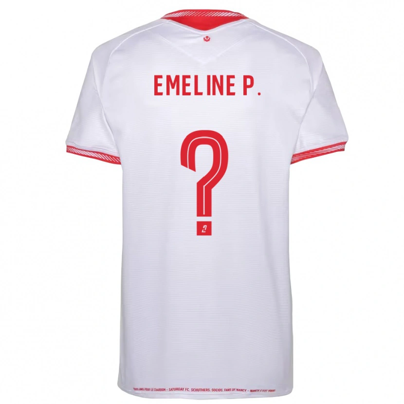 Danxen Hombre Camiseta Emeline Poirel #0 Negro Rojo 2ª Equipación 2025/26 La Camisa