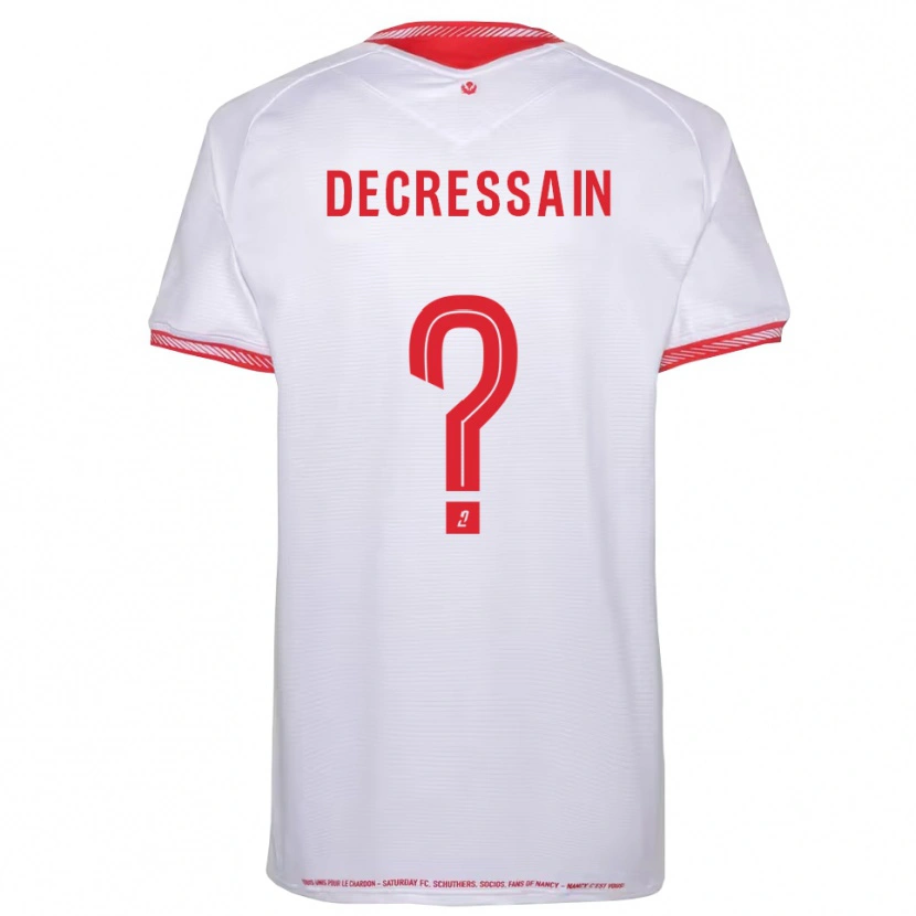 Danxen Hombre Camiseta Flavie Decressain #0 Negro Rojo 2ª Equipación 2025/26 La Camisa