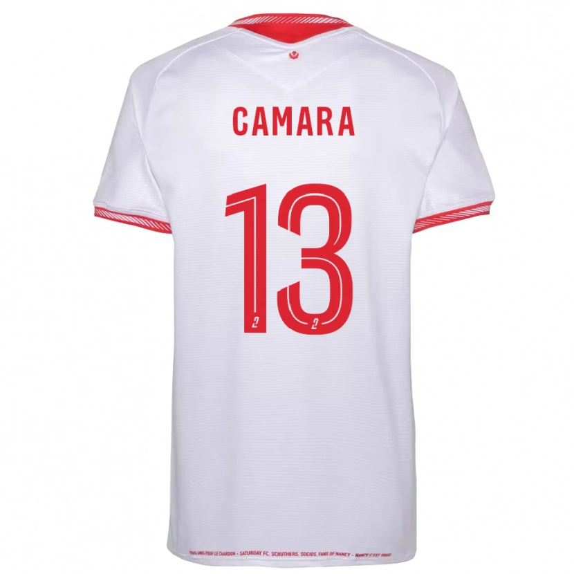 Danxen Hombre Camiseta Bakari Camara #13 Negro Rojo 2ª Equipación 2025/26 La Camisa