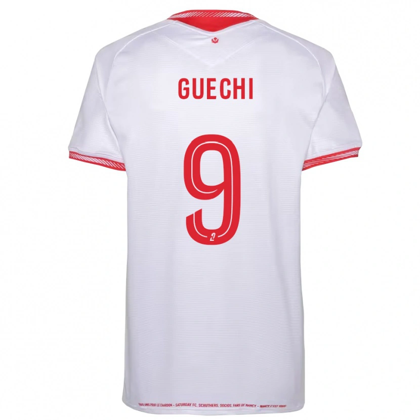Danxen Hombre Camiseta Abderraouf Guechi #9 Negro Rojo 2ª Equipación 2025/26 La Camisa