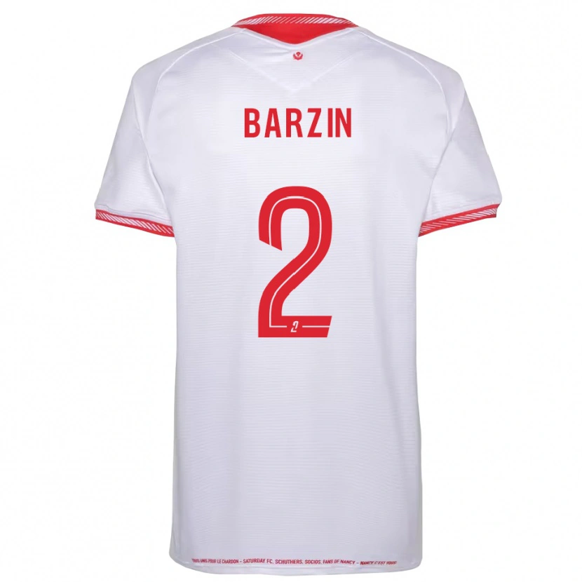 Danxen Hombre Camiseta Réginald Barzin #2 Negro Rojo 2ª Equipación 2025/26 La Camisa