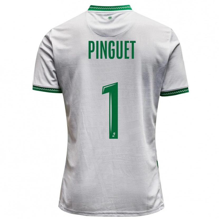 Danxen Hombre Camiseta Alice Pinguet #1 Blanco Verde 2ª Equipación 2025/26 La Camisa