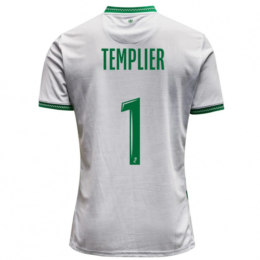 Danxen Hombre Camiseta Emma Templier #1 Blanco Verde 2ª Equipación 2025/26 La Camisa