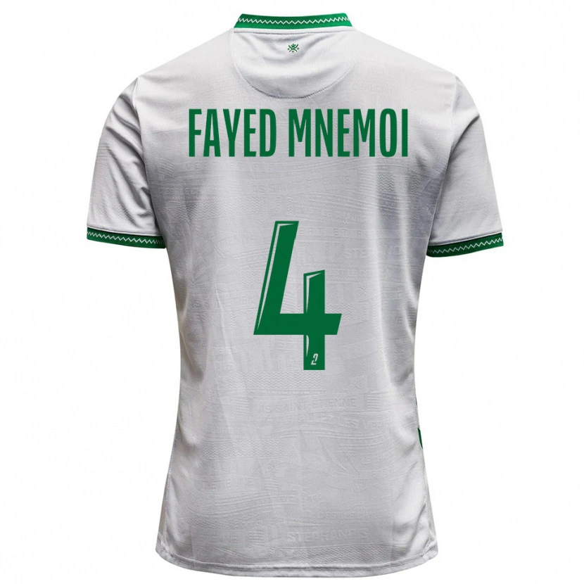 Danxen Hombre Camiseta El Fayed Mnemoi #4 Blanco Verde 2ª Equipación 2025/26 La Camisa
