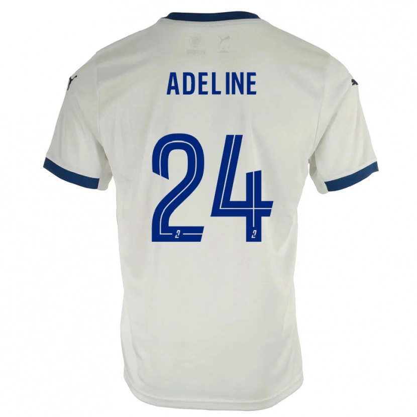 Danxen Hombre Camiseta Martin Adeline #24 Blanco Azul 2ª Equipación 2025/26 La Camisa