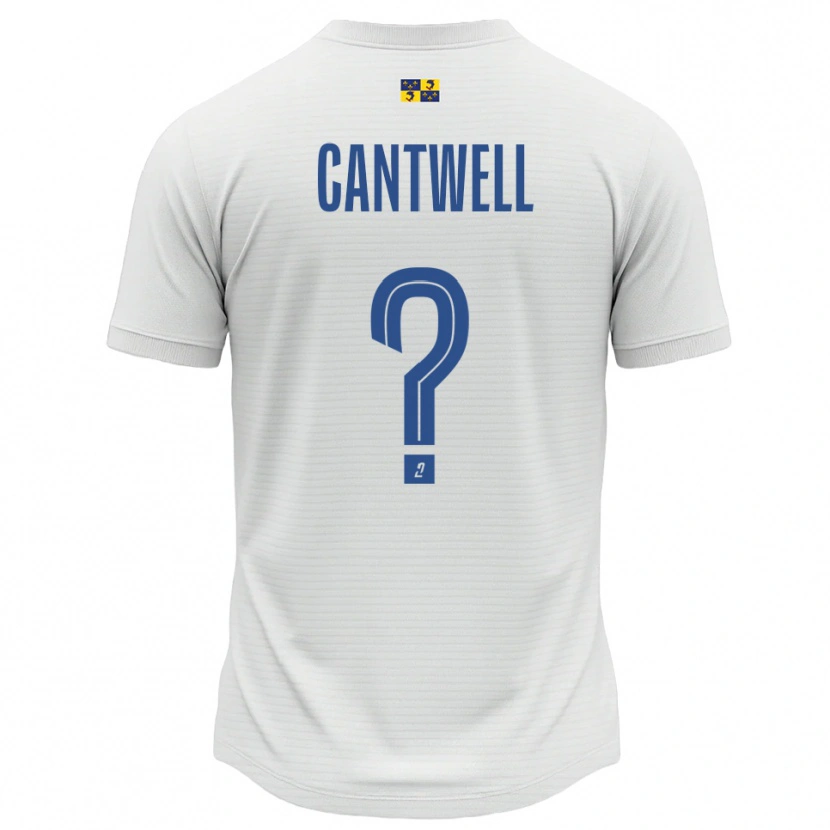 Danxen Hombre Camiseta Anna Cantwell #0 Blanco Azul 2ª Equipación 2025/26 La Camisa