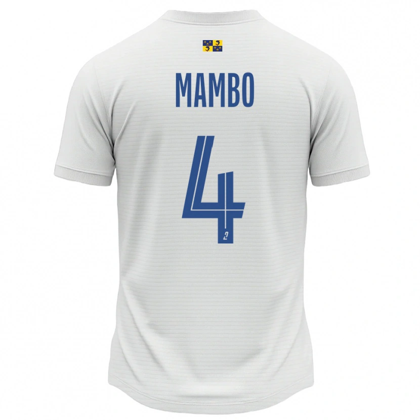Danxen Hombre Camiseta Stone Mambo #4 Blanco Azul 2ª Equipación 2025/26 La Camisa