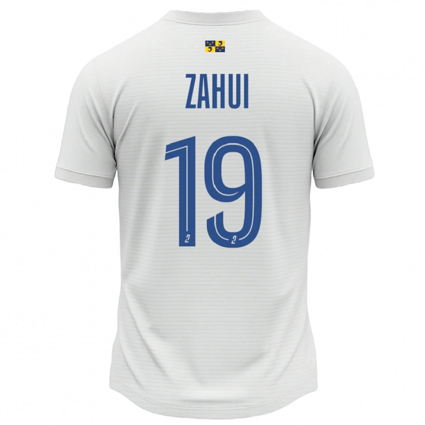 Danxen Hombre Camiseta Nesta Zahui #19 Blanco Azul 2ª Equipación 2025/26 La Camisa