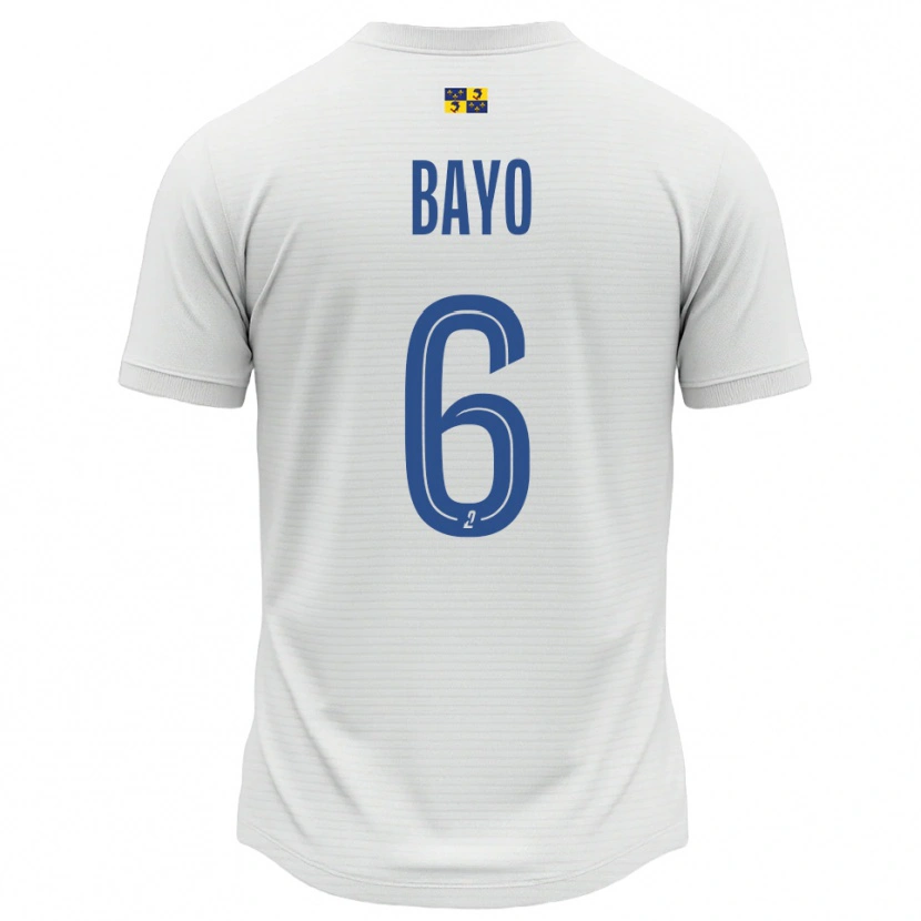 Danxen Hombre Camiseta Yadali Bayo #6 Blanco Azul 2ª Equipación 2025/26 La Camisa