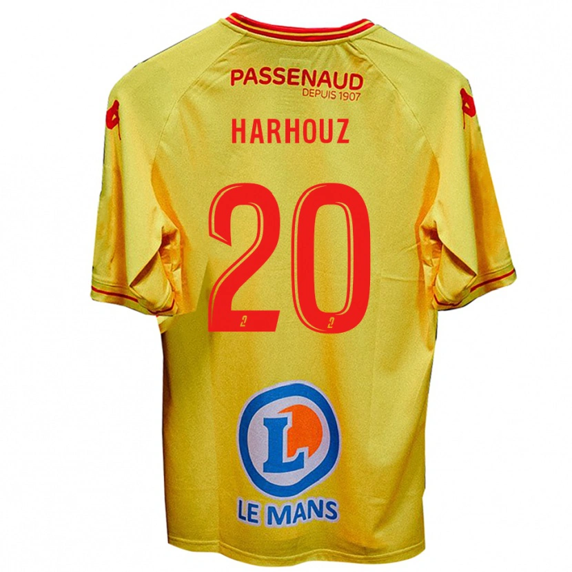 Danxen Hombre Camiseta William Harhouz #20 Amarillo 2ª Equipación 2025/26 La Camisa