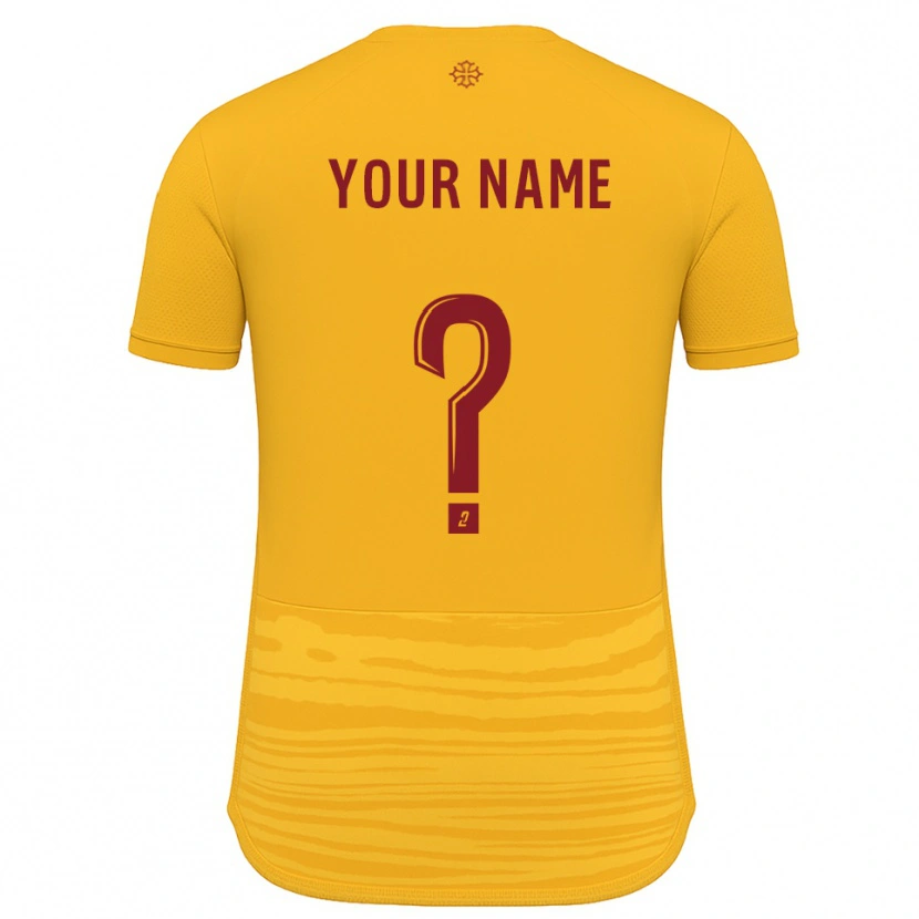 Danxen Hombre Camiseta Su Nombre #0 Naranja Borgoña 2ª Equipación 2025/26 La Camisa