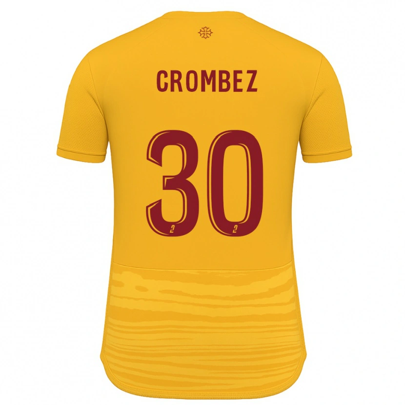 Danxen Hombre Camiseta Enzo Crombez #30 Naranja Borgoña 2ª Equipación 2025/26 La Camisa