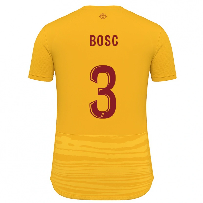 Danxen Hombre Camiseta Tom Bosc #3 Naranja Borgoña 2ª Equipación 2025/26 La Camisa