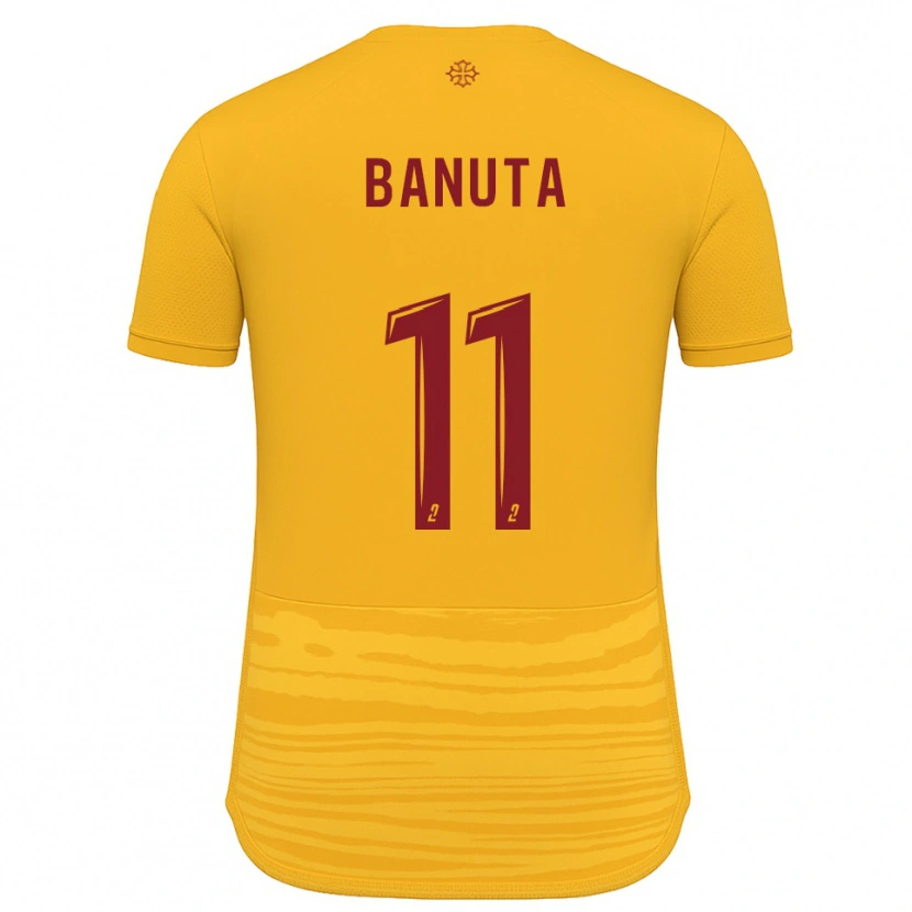 Danxen Hombre Camiseta Anna Banuta #11 Naranja Borgoña 2ª Equipación 2025/26 La Camisa