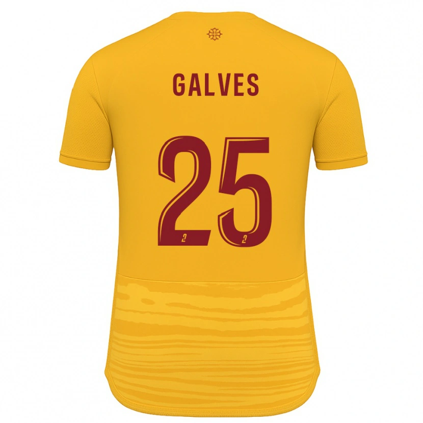 Danxen Hombre Camiseta Nolan Galves #25 Naranja Borgoña 2ª Equipación 2025/26 La Camisa
