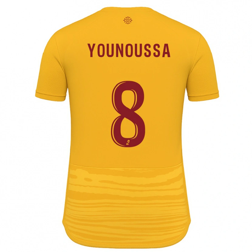 Danxen Hombre Camiseta Wilitty Younoussa #8 Naranja Borgoña 2ª Equipación 2025/26 La Camisa