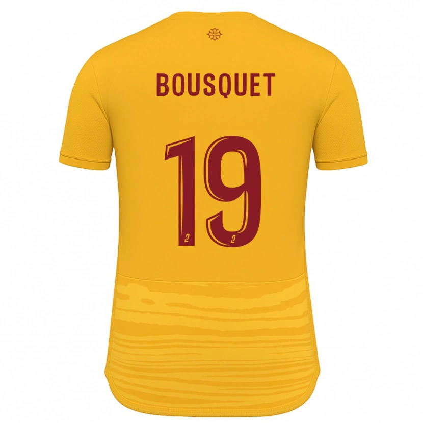 Danxen Hombre Camiseta Marie Bousquet #19 Naranja Borgoña 2ª Equipación 2025/26 La Camisa