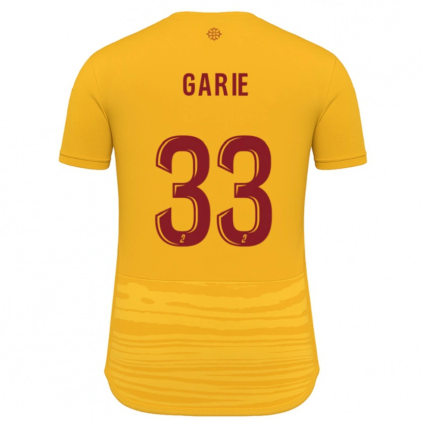 Danxen Hombre Camiseta Hugo Garie #33 Naranja Borgoña 2ª Equipación 2025/26 La Camisa