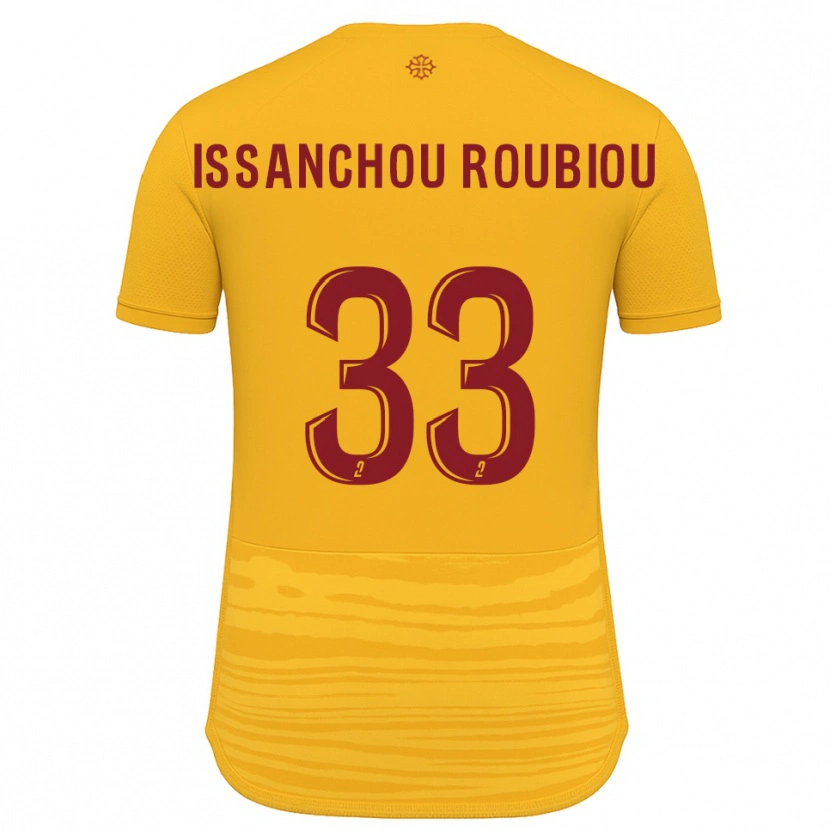 Danxen Hombre Camiseta Corentin Issanchou Roubiou #33 Naranja Borgoña 2ª Equipación 2025/26 La Camisa