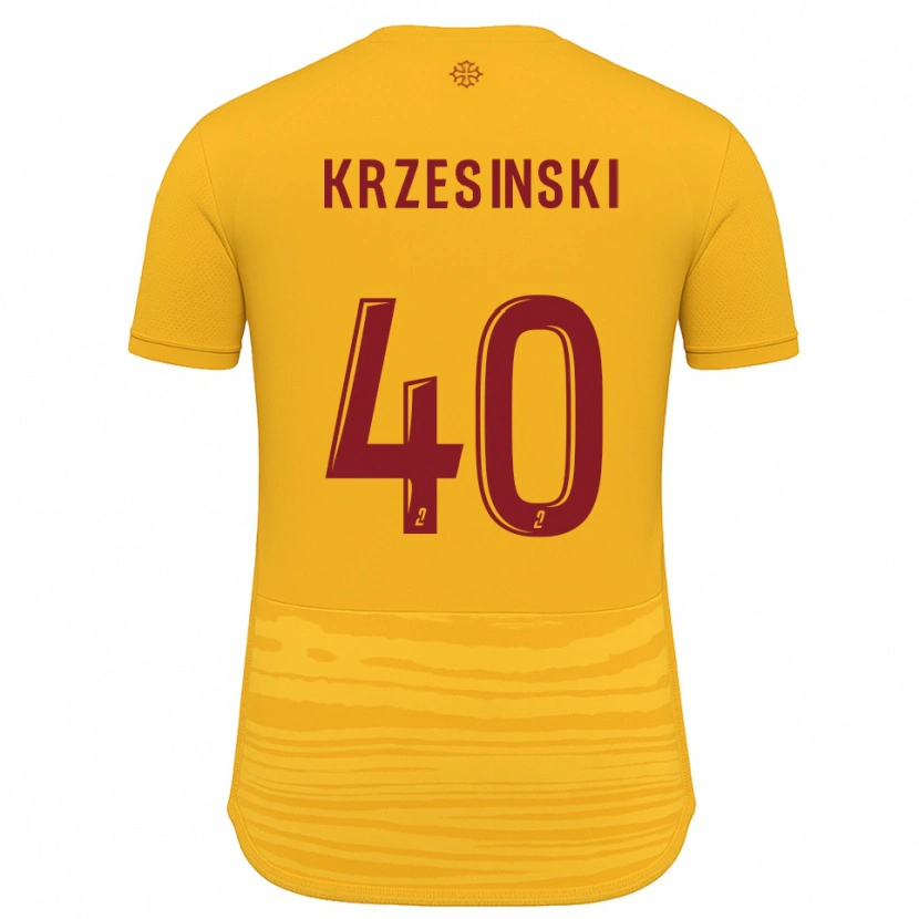 Danxen Hombre Camiseta Clément Krzesinski #40 Naranja Borgoña 2ª Equipación 2025/26 La Camisa