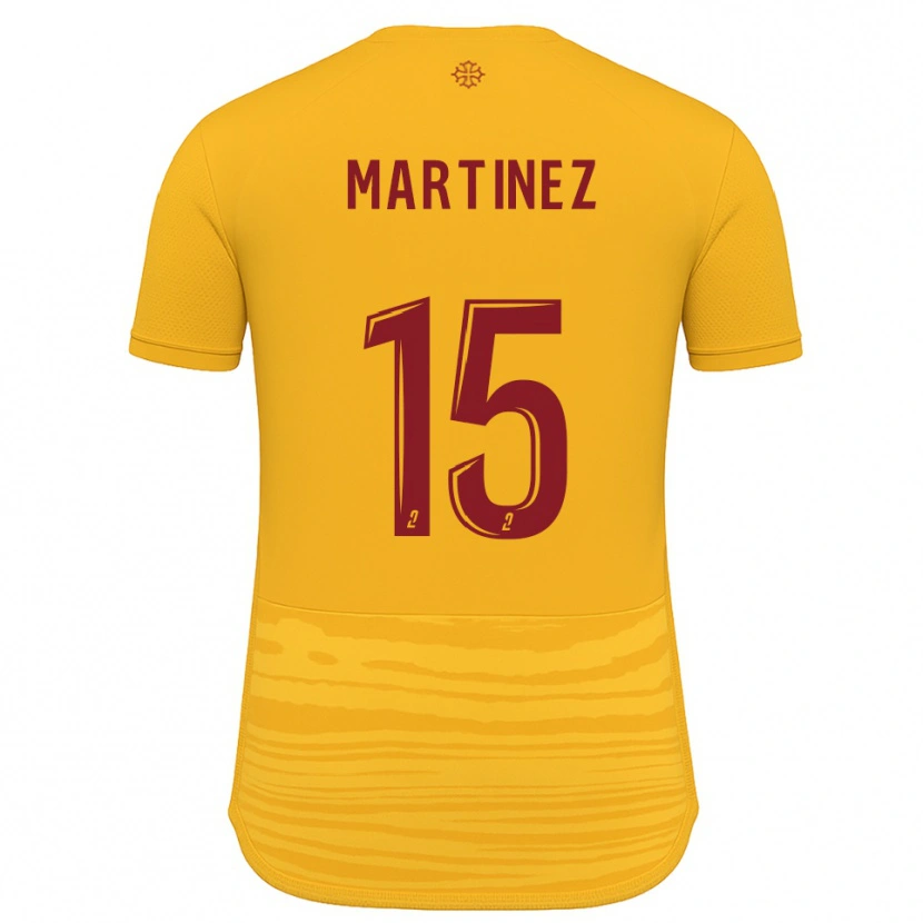 Danxen Hombre Camiseta Jorys Martinez #15 Naranja Borgoña 2ª Equipación 2025/26 La Camisa
