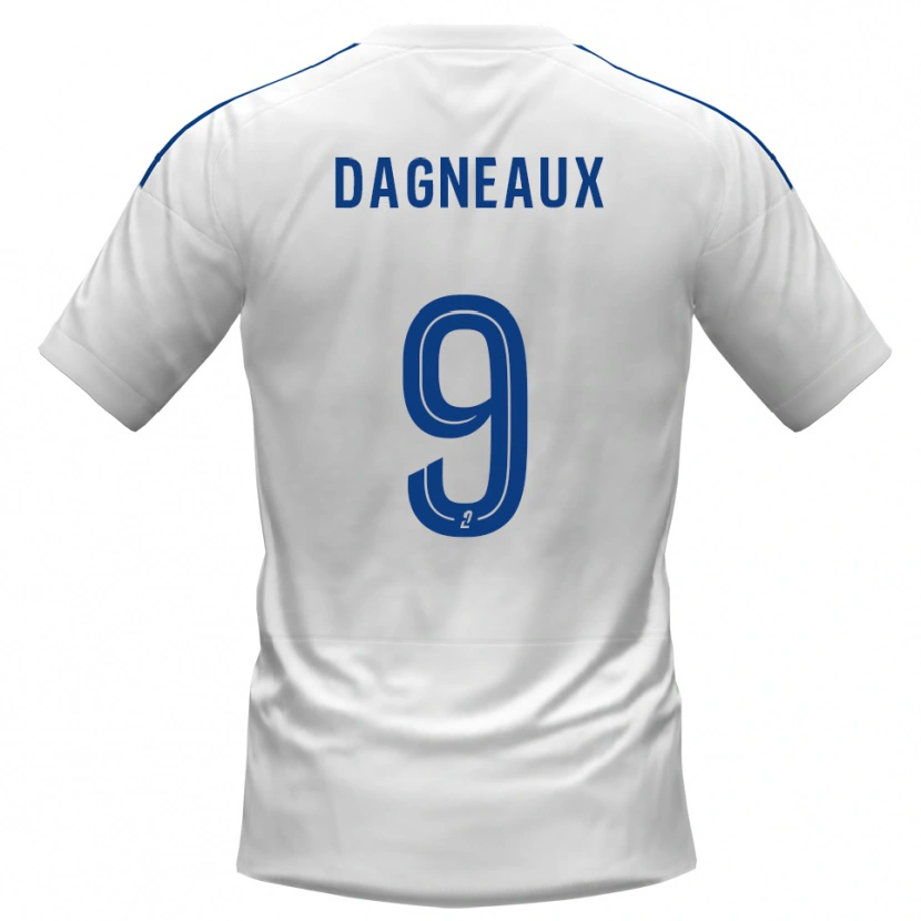 Danxen Hombre Camiseta Charlie Dagneaux #9 Blanco Azul 2ª Equipación 2025/26 La Camisa