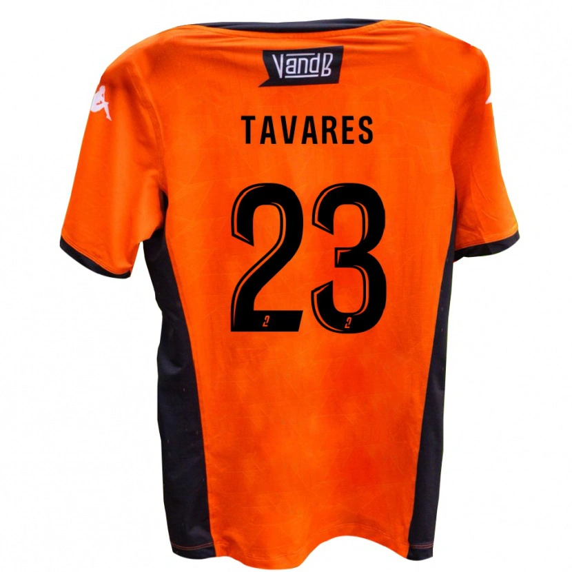 Danxen Hombre Camiseta Yohan Tavares #23 Blanco Negro 2ª Equipación 2025/26 La Camisa
