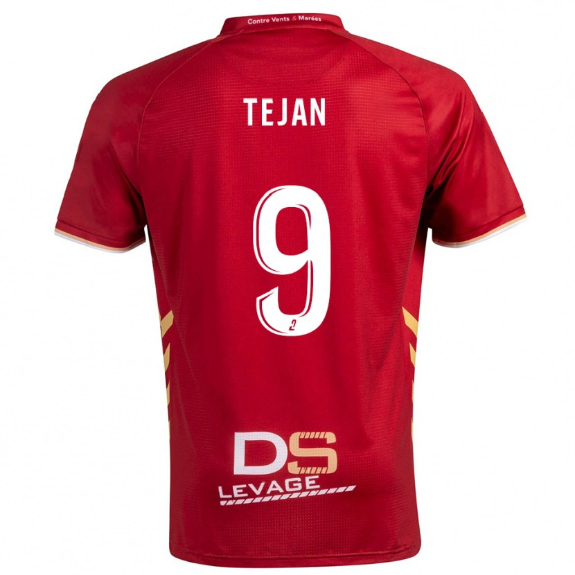 Danxen Hombre Camiseta Kay Tejan #9 Borgoña Oro 2ª Equipación 2025/26 La Camisa
