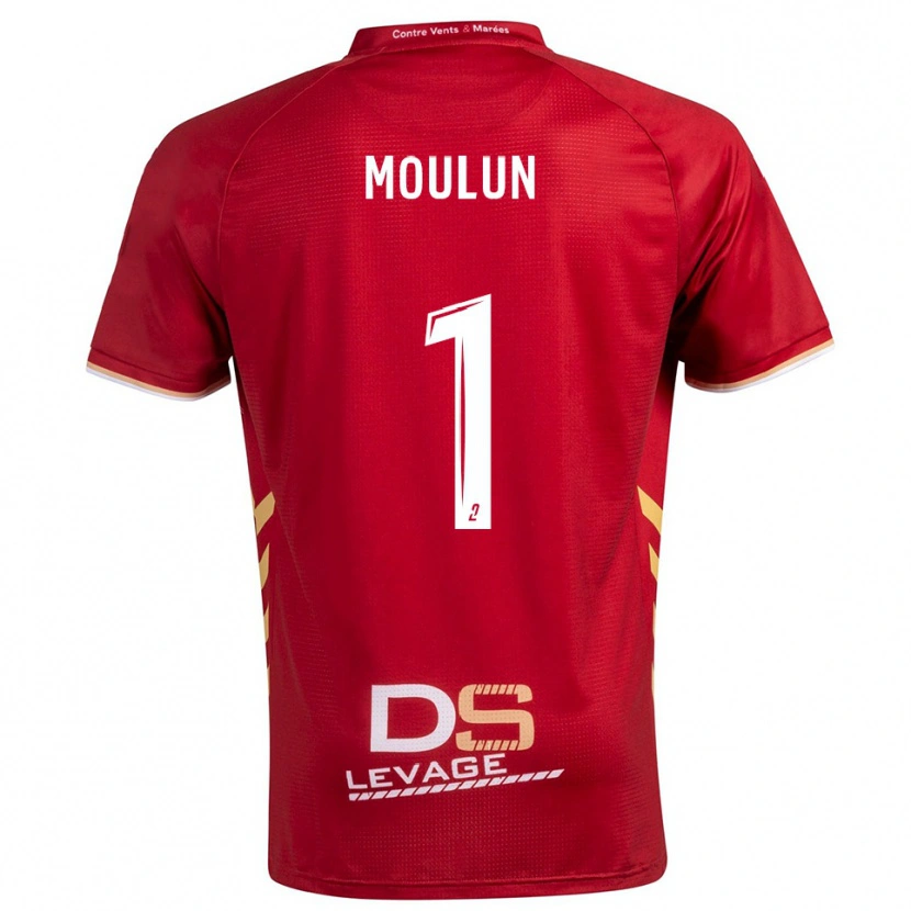 Danxen Hombre Camiseta Clément Moulun #1 Borgoña Oro 2ª Equipación 2025/26 La Camisa