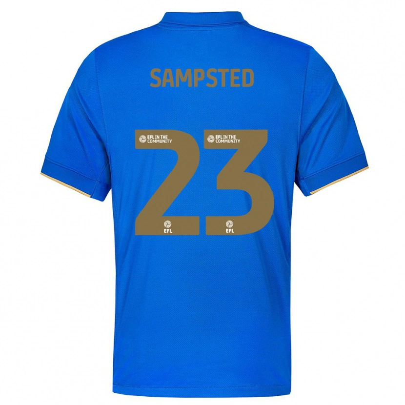 Danxen Mujer Camiseta Alfons Sampsted #23 Azul Oro 1ª Equipación 2025/26 La Camisa