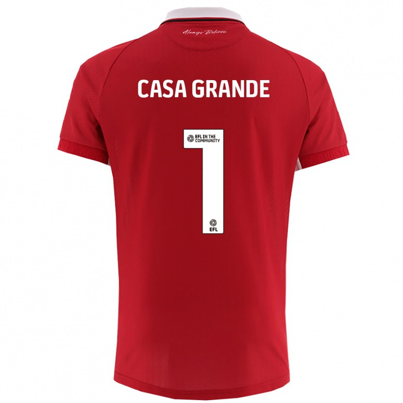 Danxen Mujer Camiseta Josey Casa-Grande #1 Rojo Blanco 1ª Equipación 2025/26 La Camisa