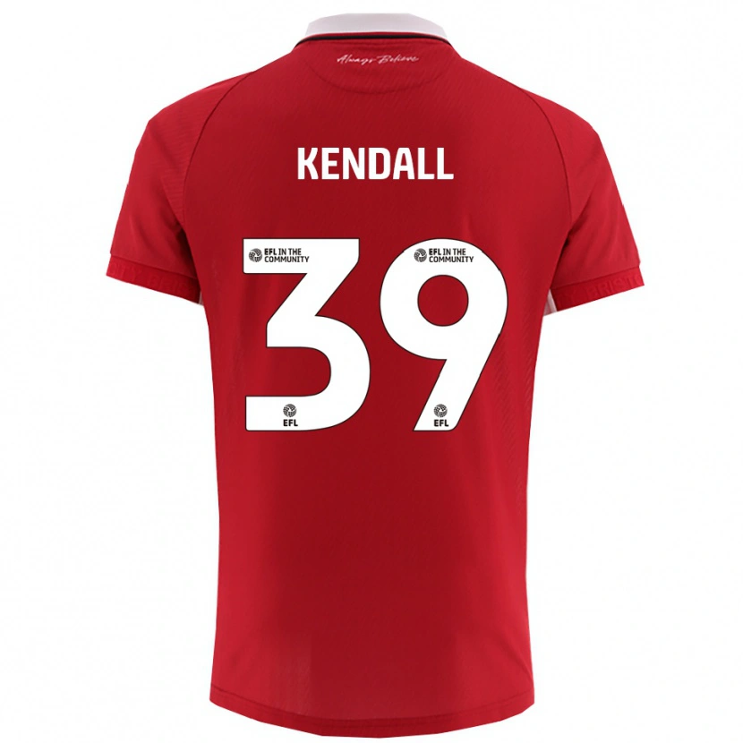 Danxen Mujer Camiseta Maya Kendall #39 Rojo Blanco 1ª Equipación 2025/26 La Camisa