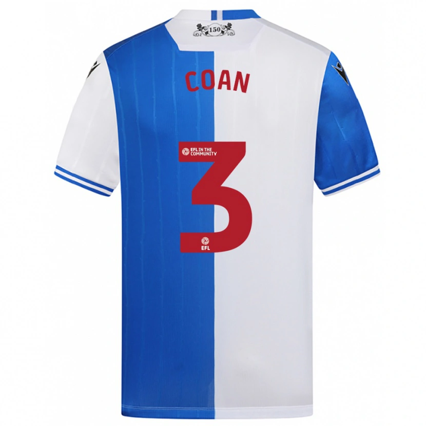 Danxen Mujer Camiseta Hannah Coan #3 Azul Blanco 1ª Equipación 2025/26 La Camisa